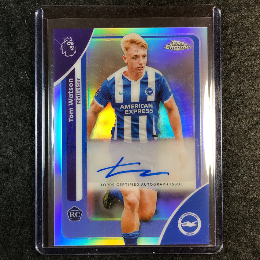 2026 Topps Chrome Premier League EPL TOM WATSON Chrome Rookie Auto Refractor #TW