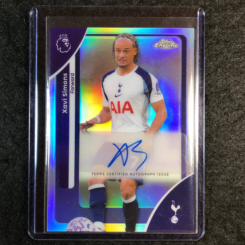 2026 Topps Chrome Premier League EPL XAVI SIMONS Chrome Auto Refractor #XS