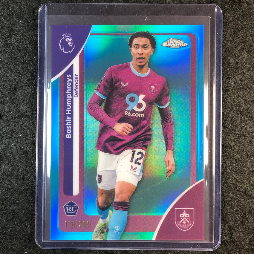 2026 Topps Chrome Premier League EPL BASHIR HUMPHREYS Rookie Teal /299 #58