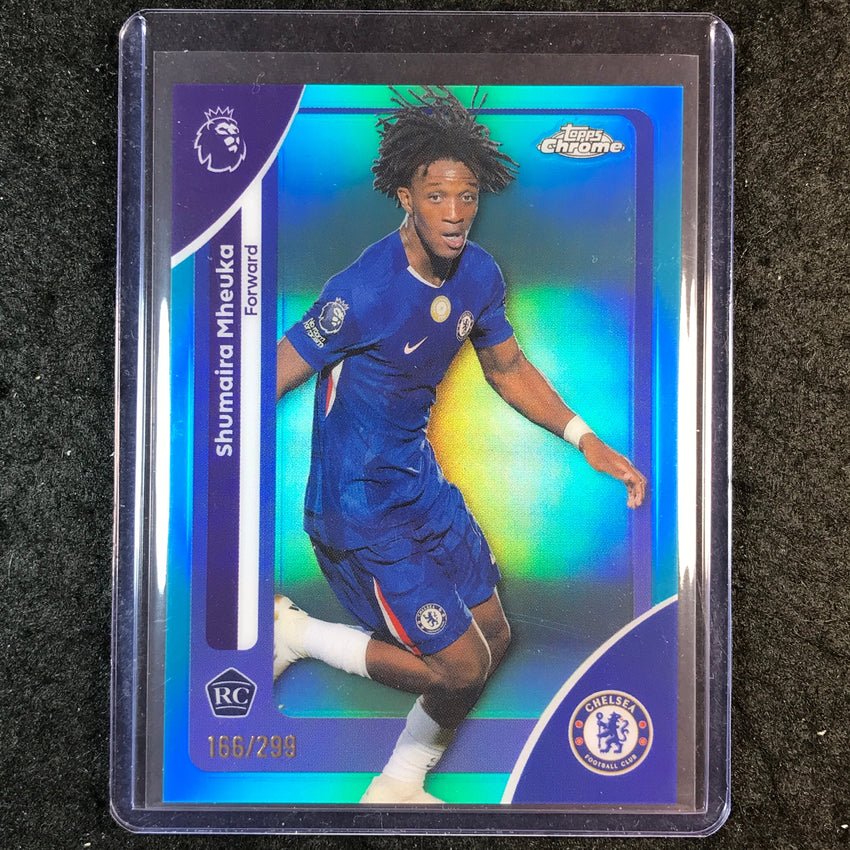 2026 Topps Chrome Premier League EPL SHUMAIRA MHEUKA Rookie Teal /299 #64
