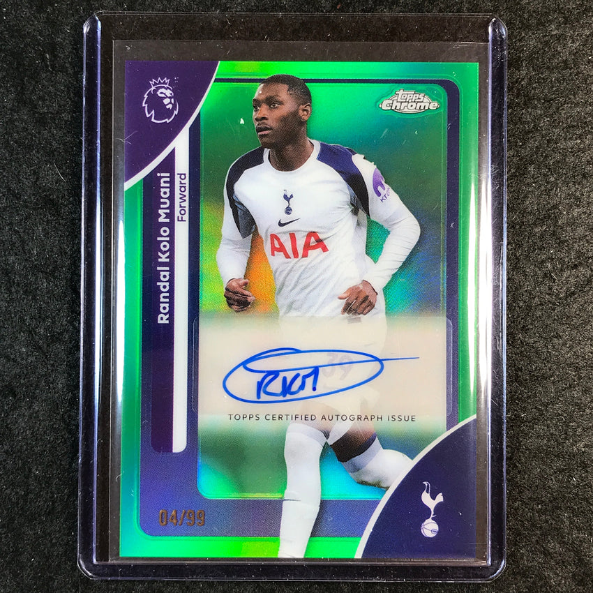 2026 Topps Chrome Premier League EPL RANDAL KOLO MUANI Chrome Auto Green 4/99