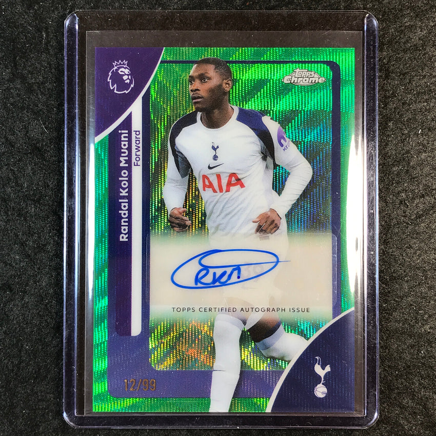 2026 Topps Chrome Premier League EPL RANDAL KOLO MUANI Auto Green Wave 12/99