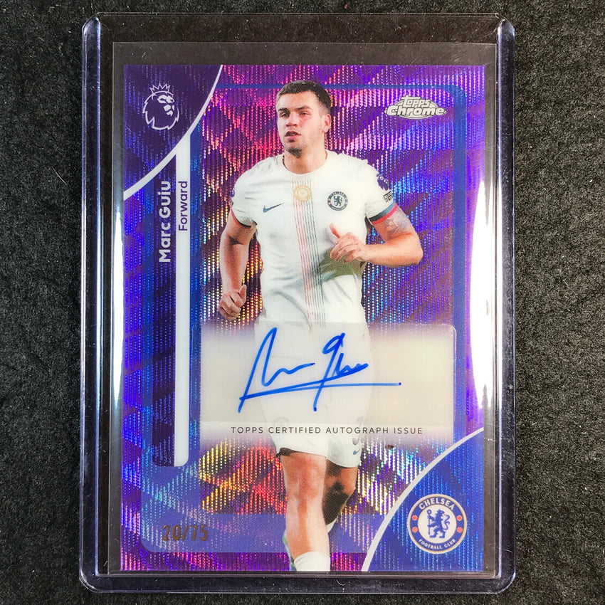 2026 Topps Chrome Premier League EPL MARC GUIU Chrome Auto Purple Wave 20/75