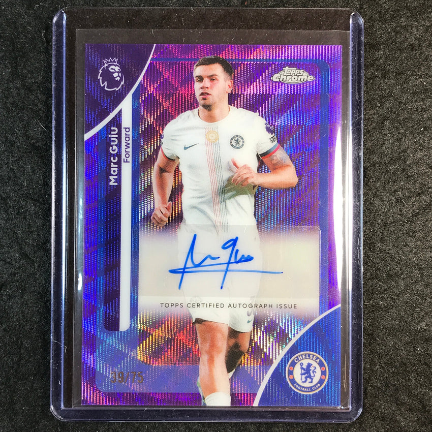 2026 Topps Chrome Premier League EPL MARC GUIU Chrome Auto Purple Wave 39/75