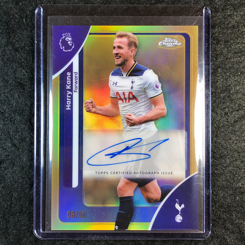 2026 Topps Chrome Premier League EPL HARRY KANE Chrome Auto Gold 8/50