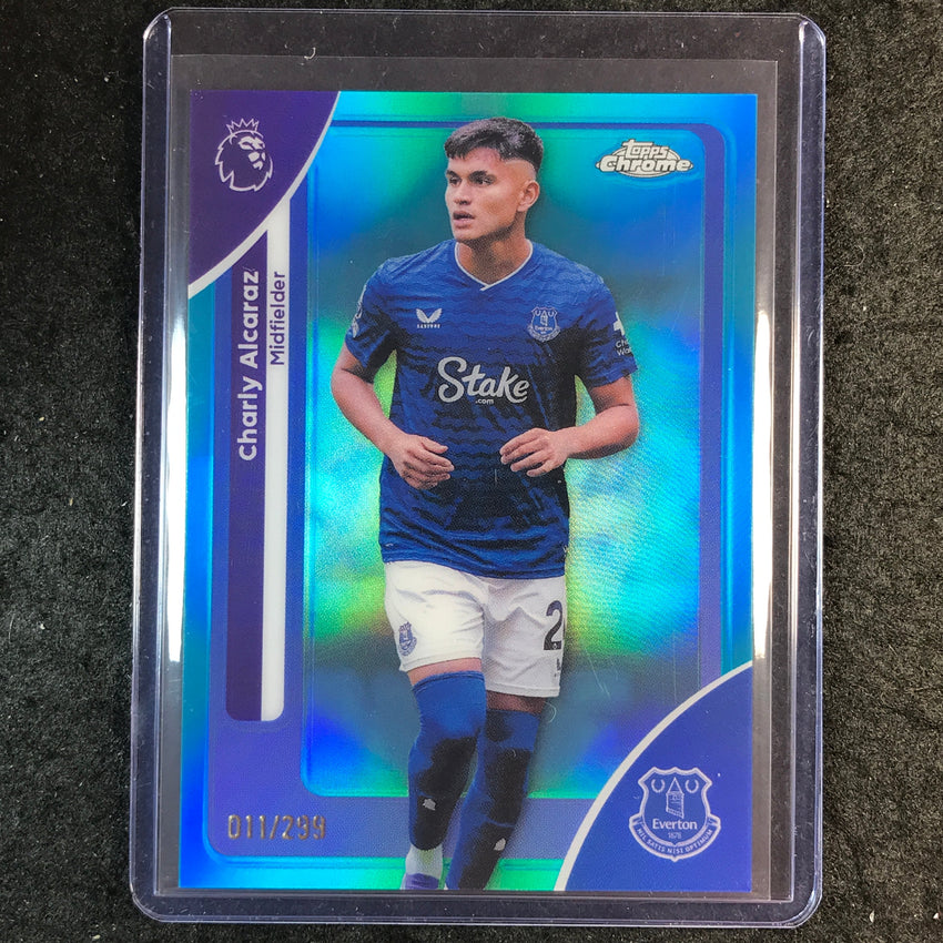 2026 Topps Chrome Premier League EPL CHARLY ALCARAZ Teal /299 #81