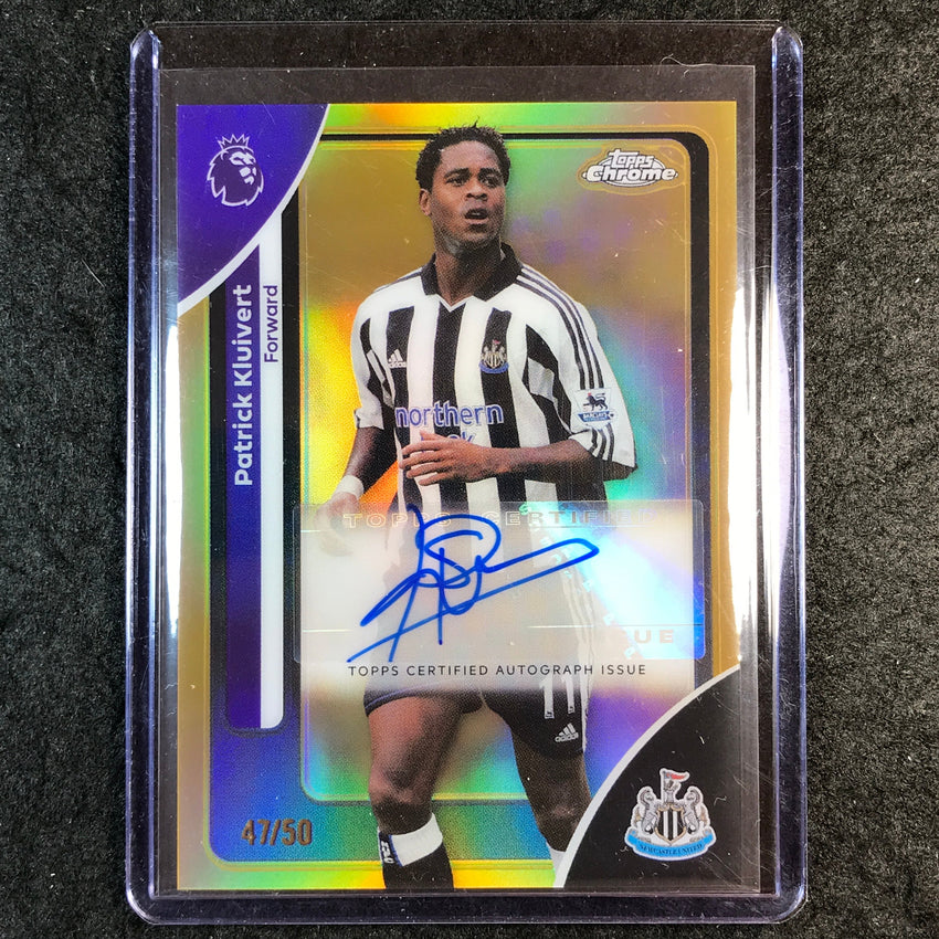 2026 Topps Chrome Premier League EPL PATRICK KLUIVERT Chrome Auto Gold 47/50