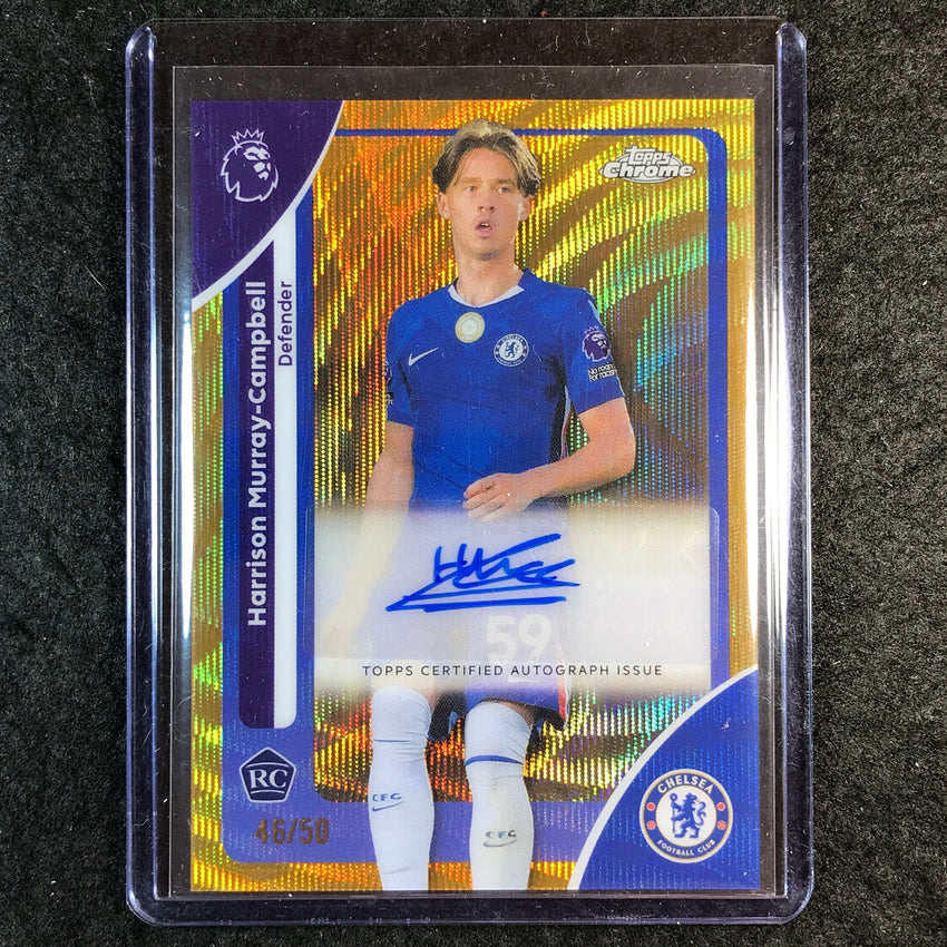 2026 Topps Chrome Premier League EPL MURRAY-CAMPBELL Rookie Auto Gold Wave 46/50