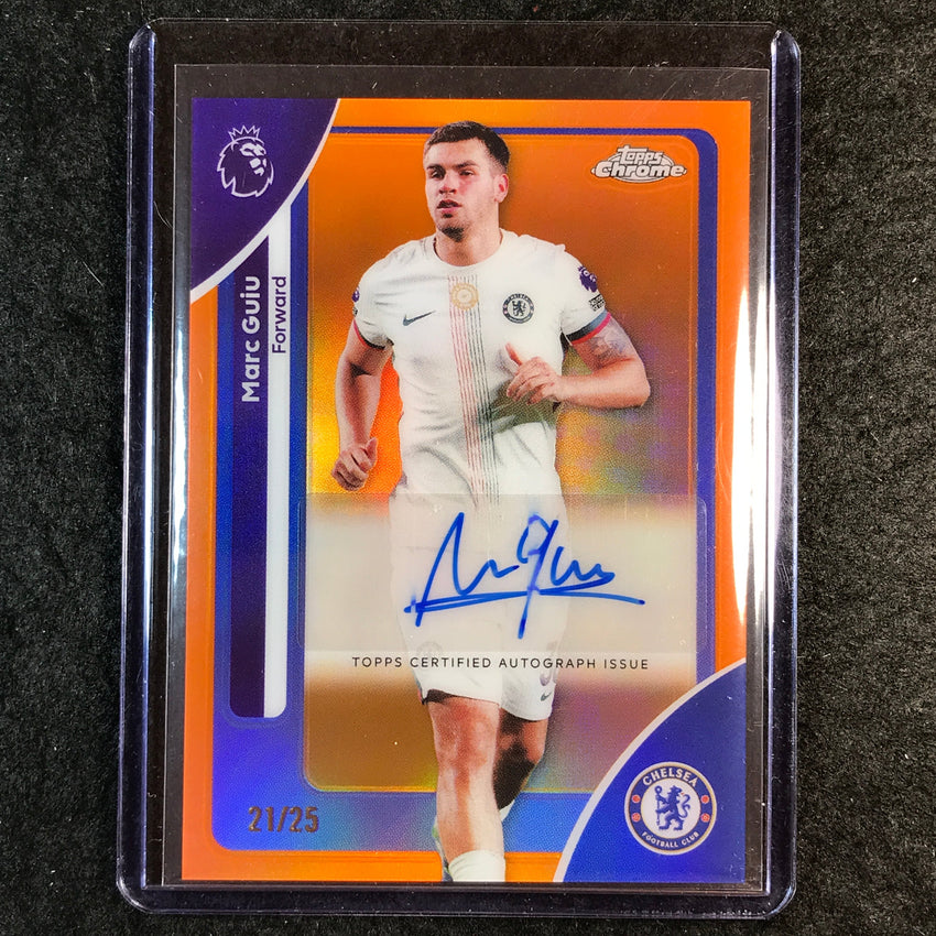 2026 Topps Chrome Premier League EPL MARC GUIU Chrome Auto Orange 21/25