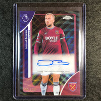 2026 Topps Chrome Premier League EPL JARROD BOWEN Chrome Auto Black Wave 9/10