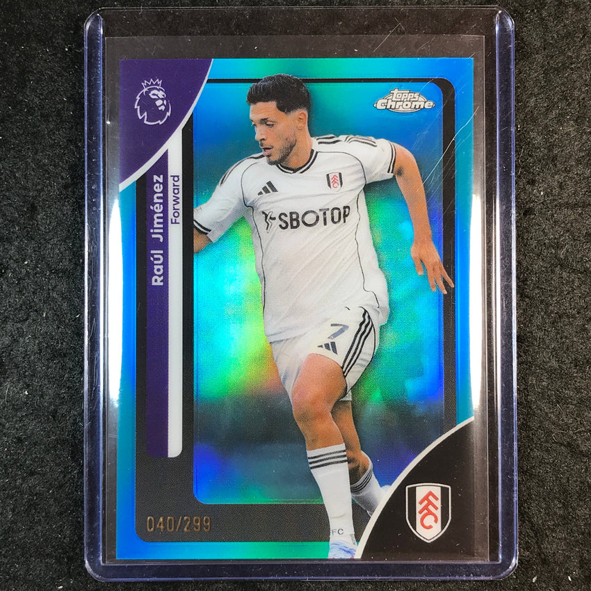 2026 Topps Chrome Premier League EPL RAUL JIMENEZ Teal /299 #93
