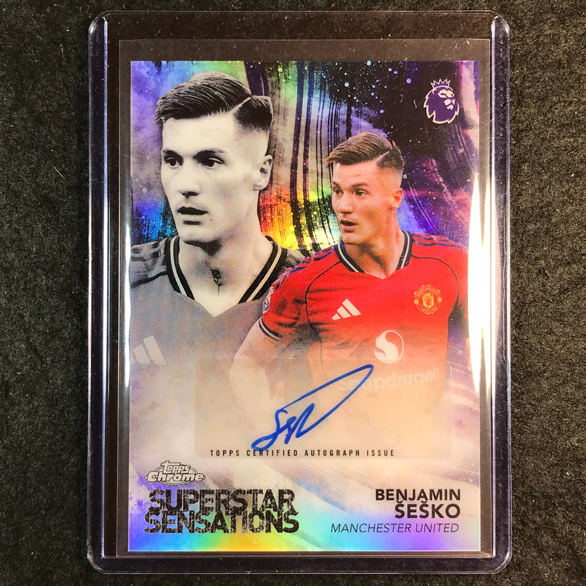2026 Topps Chrome Premier League BENJAMIN SESKO Sensations Auto Refractor #KO