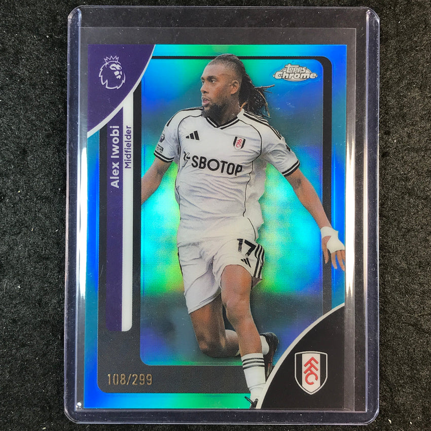 2026 Topps Chrome Premier League EPL ALEX IWOBI Teal /299 #94