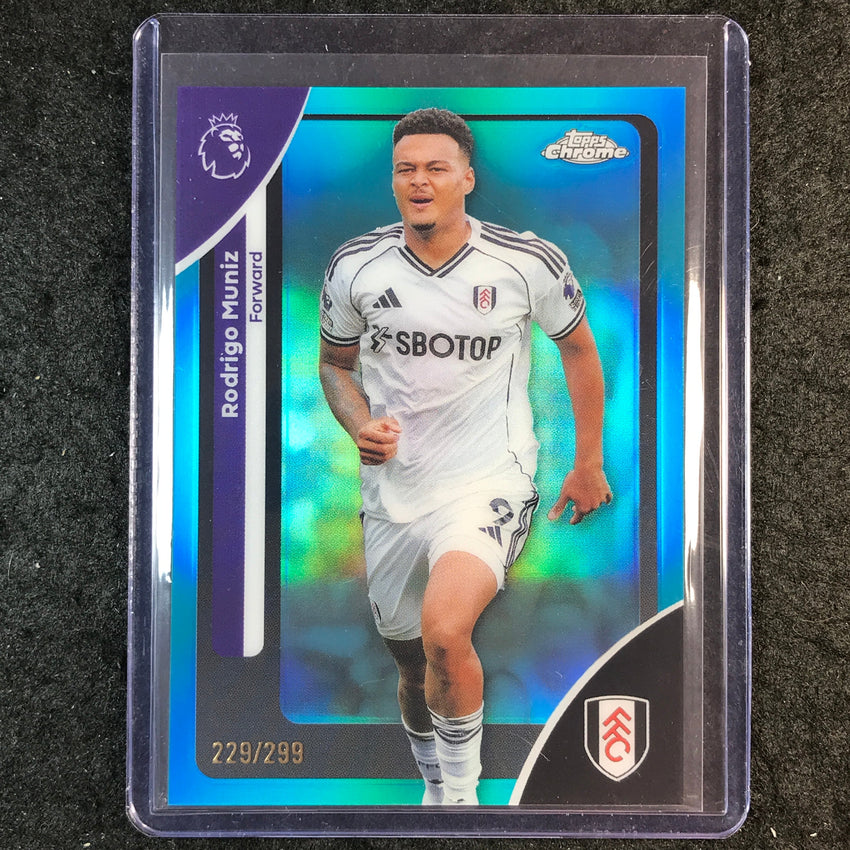 2026 Topps Chrome Premier League EPL RODRIGO MUNIZ Teal /299 #95