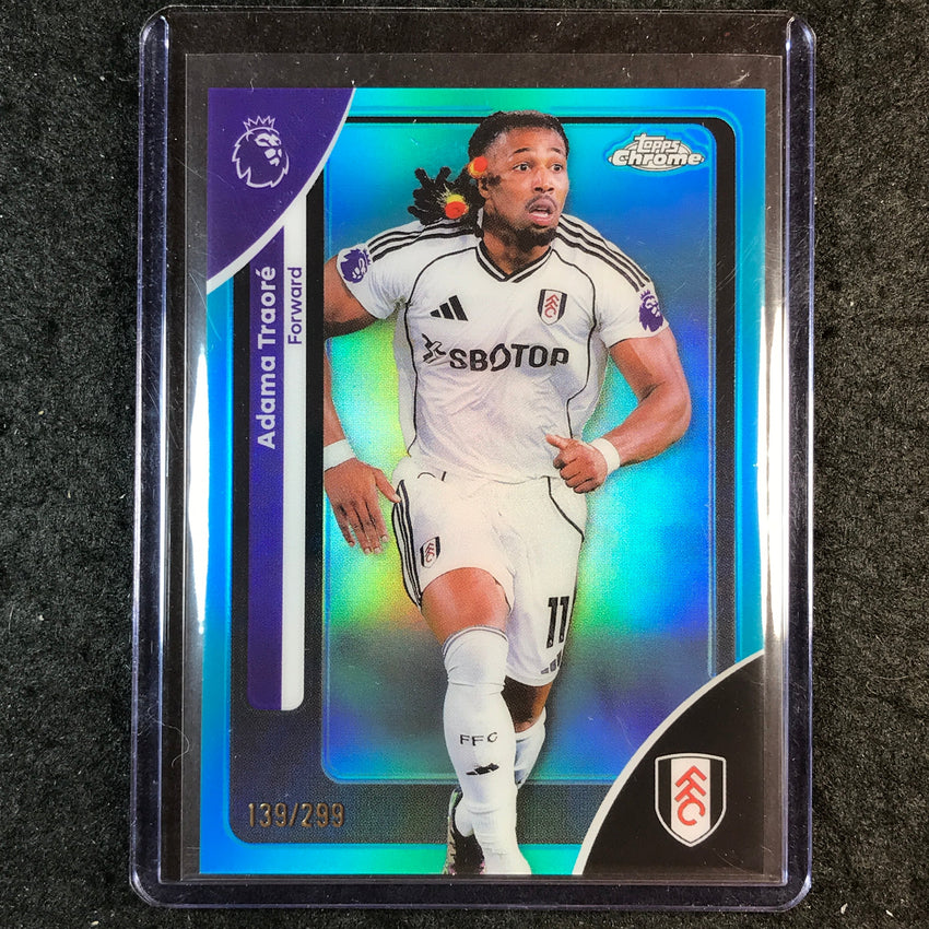 2026 Topps Chrome Premier League EPL ADAMA TRAORE Teal /299 #96