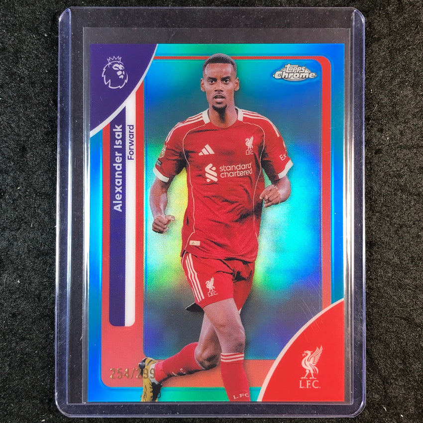 2026 Topps Chrome Premier League EPL ALEXANDER ISAK Teal /299 #117