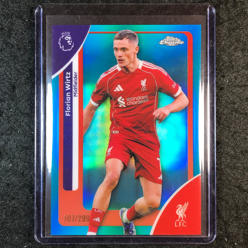 2026 Topps Chrome Premier League EPL FLORIAN WIRTZ Teal /299 #119