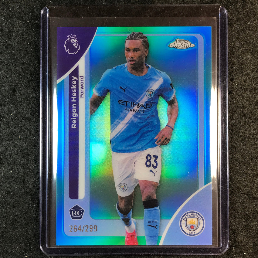 2026 Topps Chrome Premier League EPL REIGAN HESKEY Rookie Teal /299 #129