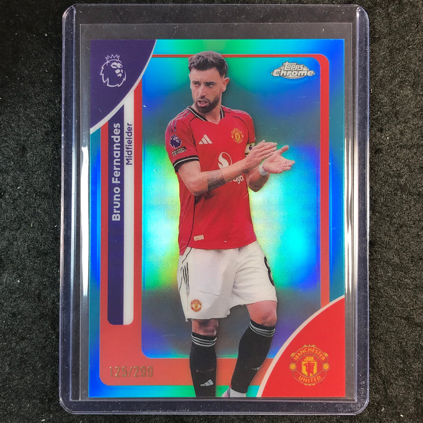 2026 Topps Chrome Premier League EPL BRUNO FERNANDES Teal /299 #135