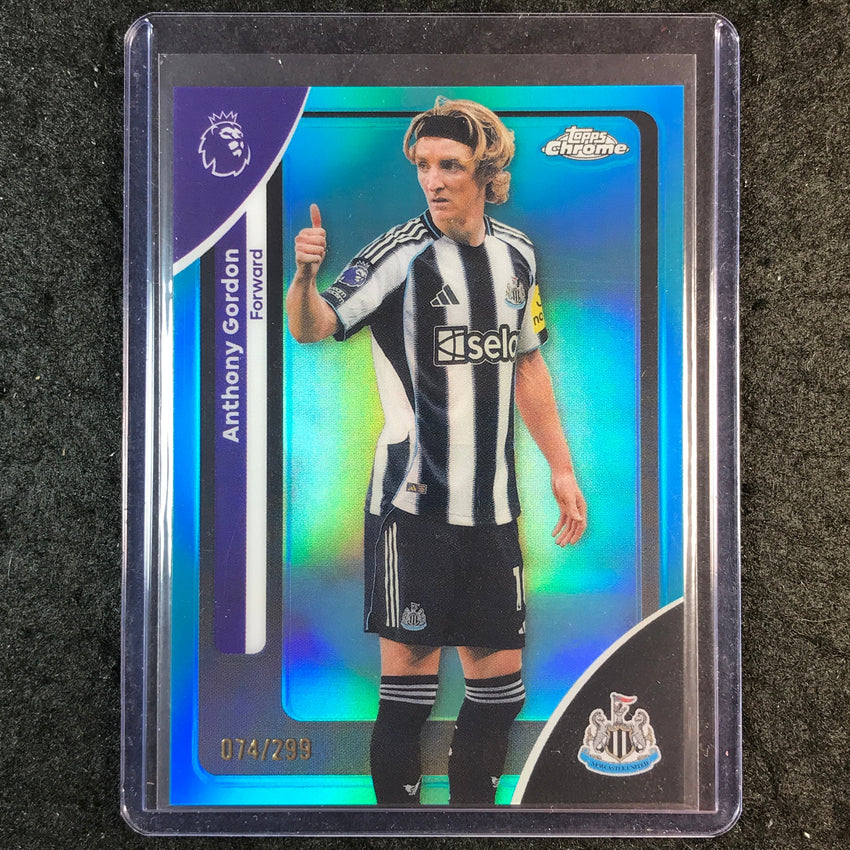 2026 Topps Chrome Premier League EPL ANTHONY GORDON Teal /299 #144