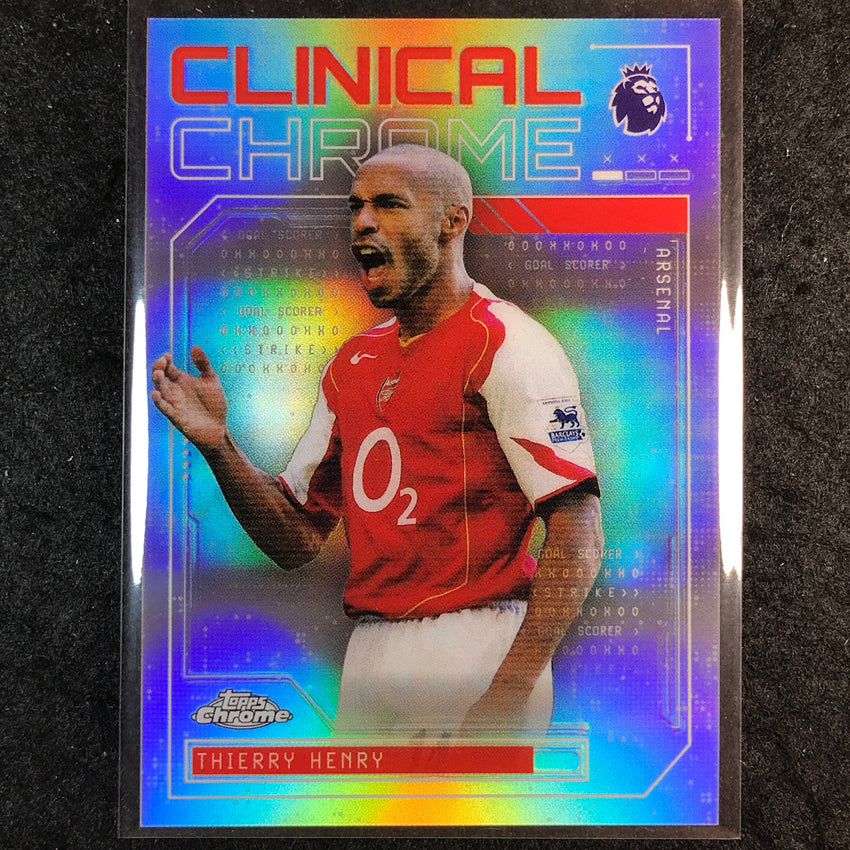 2026 Topps Chrome Premier League EPL THIERRY HENRY Clinical Chrome #CC-14