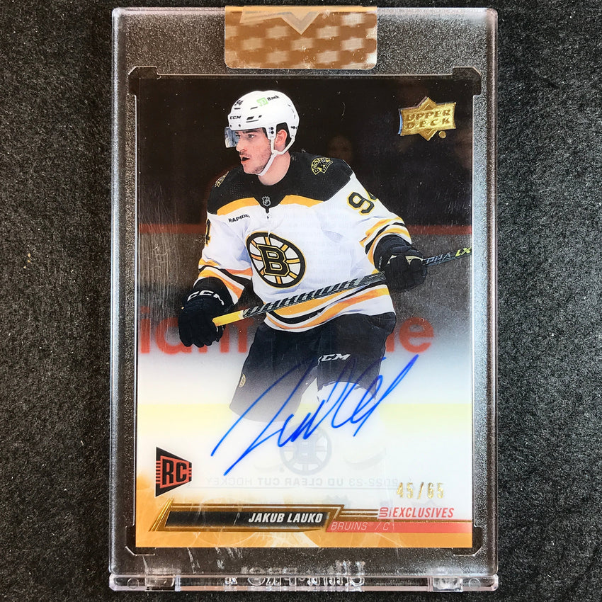 2022-23 Clear Cut Hockey JAKUB LAUKO Base Rookie Auto Exclusives 45/65