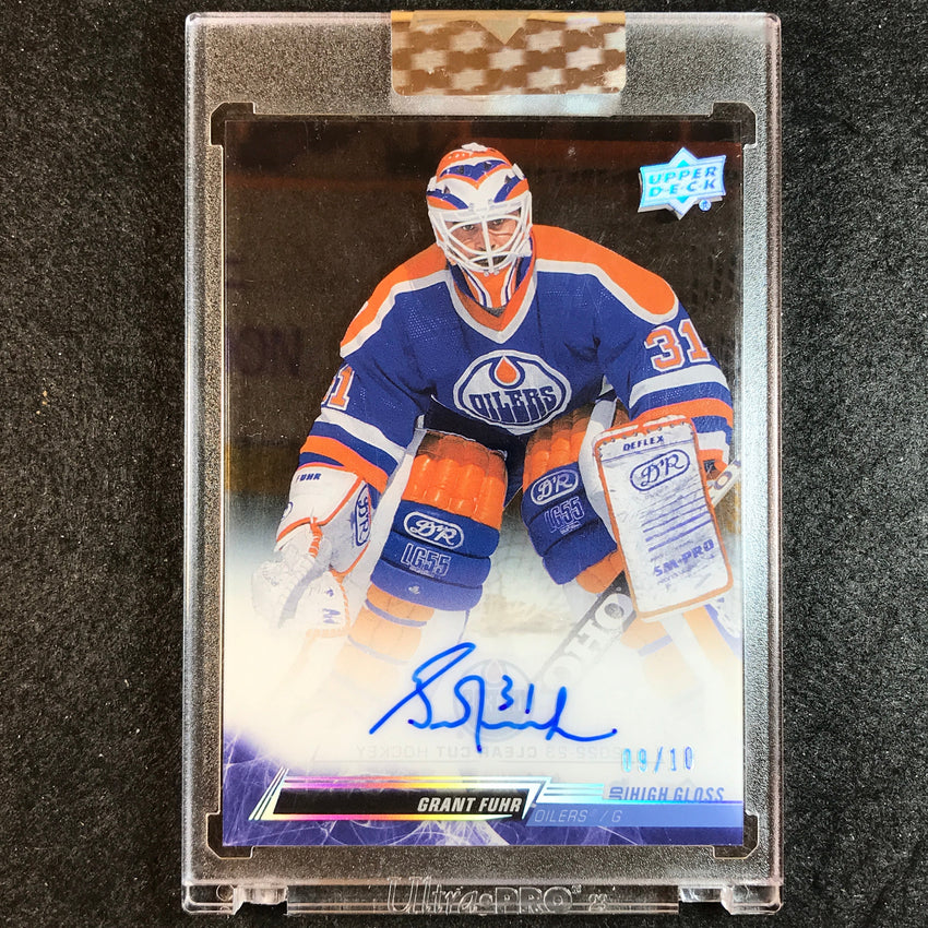 2022-23 Clear Cut Hockey GRANT FUHR Base Auto High Gloss 9/10-Cherry Collectables