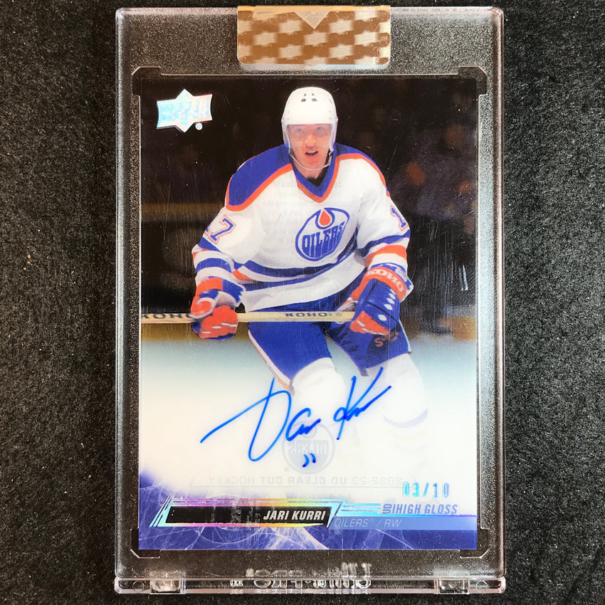 2022-23 Clear Cut Hockey JARI KURRI Base Auto High Gloss 3/10