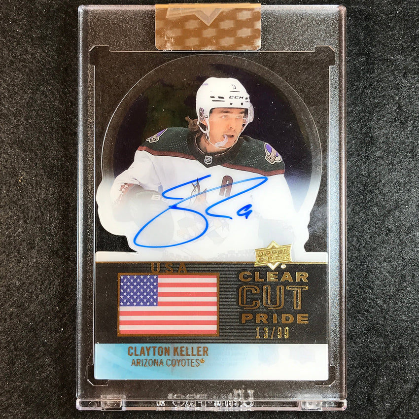 2022-23 Clear Cut Hockey CLAYTON KELLER Pride of USA Auto 13/99