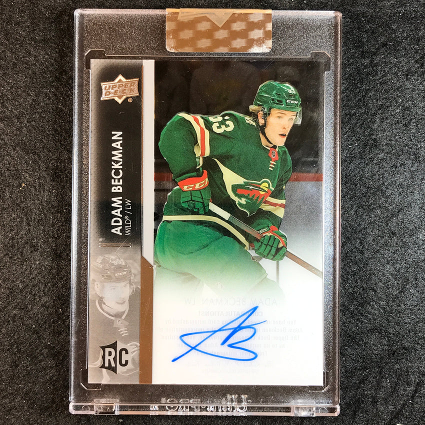 2021-22 Clear Cut Hockey ADAM BECKMAN Base Rookie Auto #BC