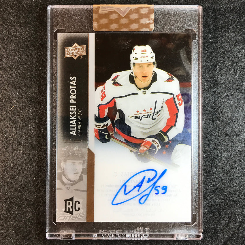 2021-22 Clear Cut Hockey ALIAKSEI PROTAS Base Rookie Auto #PS
