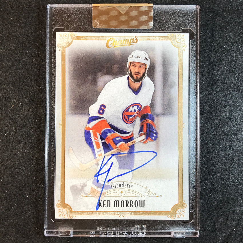 2021-22 Clear Cut Hockey KEN MORROW Champs Auto Base #KM