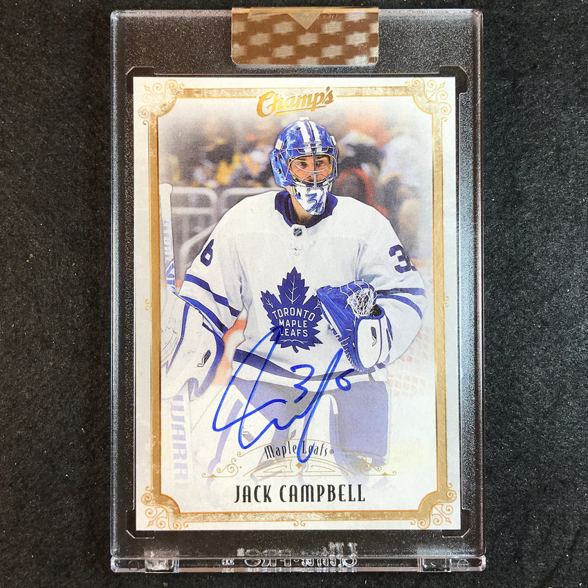 2021-22 Clear Cut Hockey JACK CAMPBELL Champs Auto Base No.JC