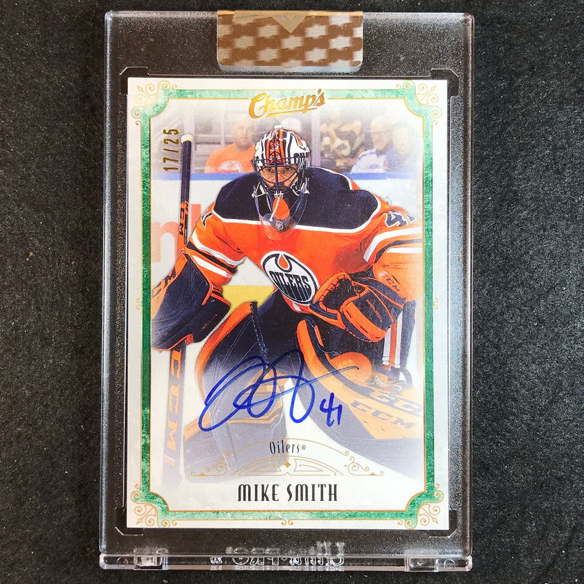 2021-22 Clear Cut Hockey MIKE SMITH Champs Auto Green 17/25