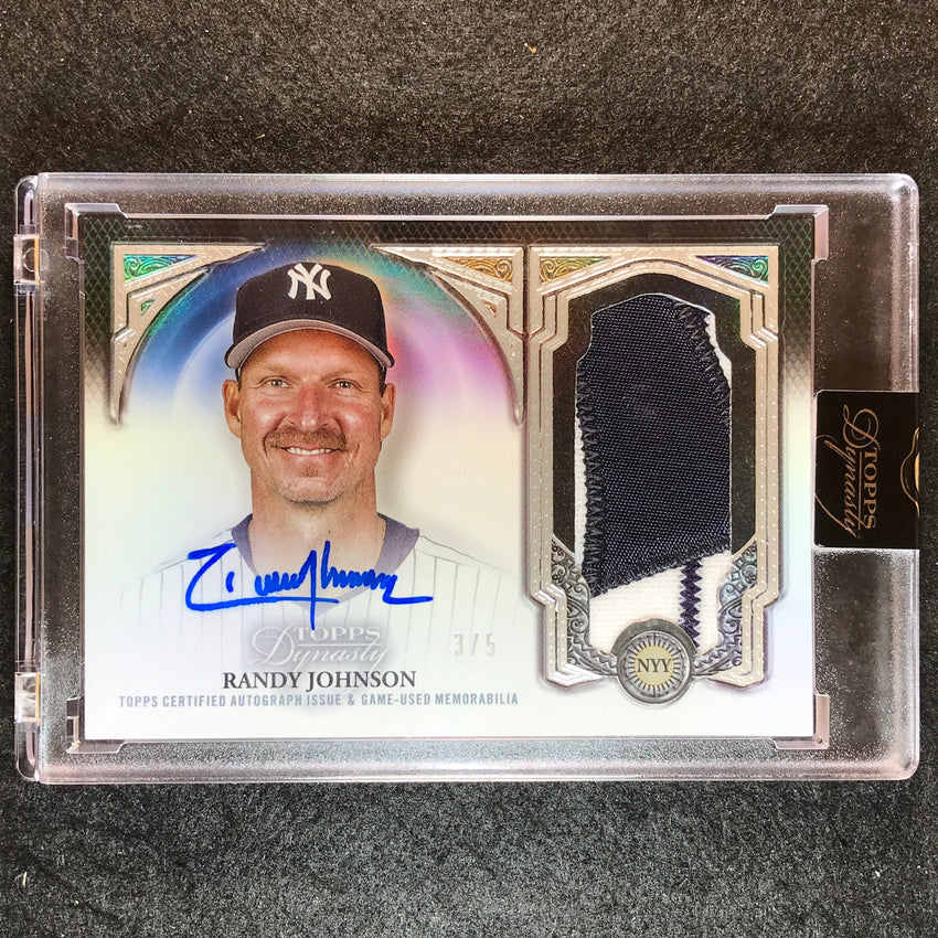 2023 Topps Dynasty MLB RANDY JOHNSON Dynasty Patch Auto Silver 3/5