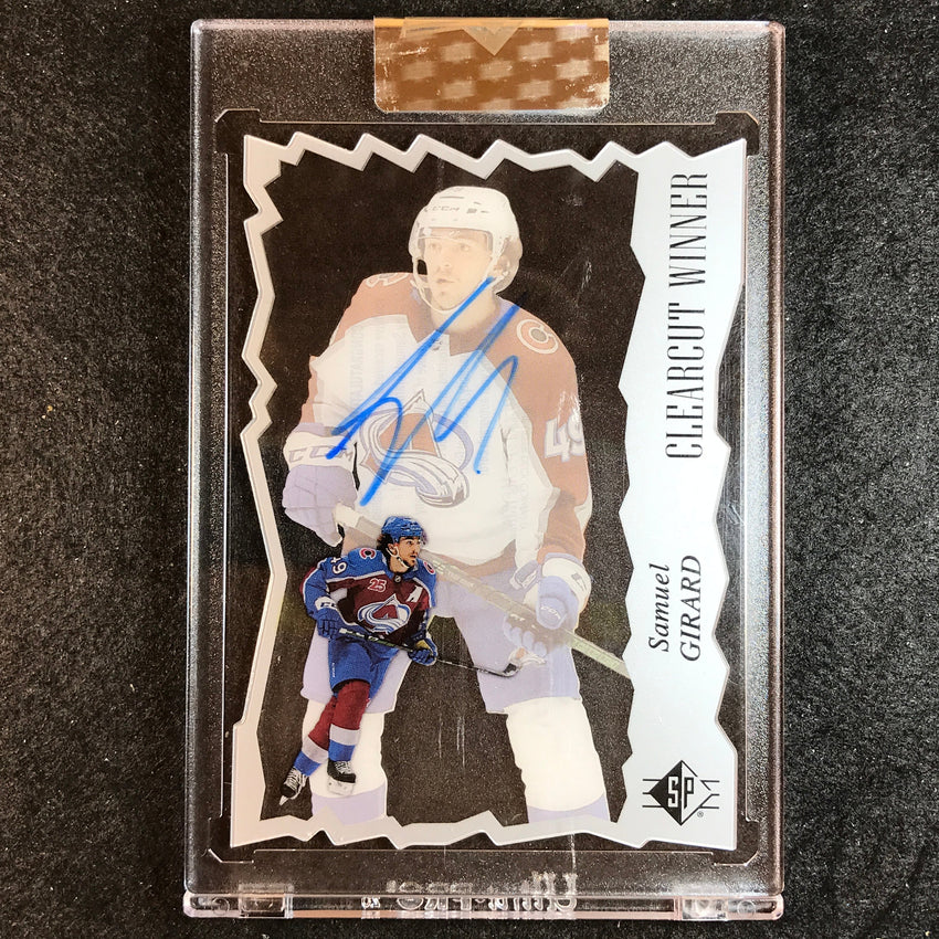 2021-22 Clear Cut Hockey SAMUEL GIRARD Clear Cut Winner Auto #SG