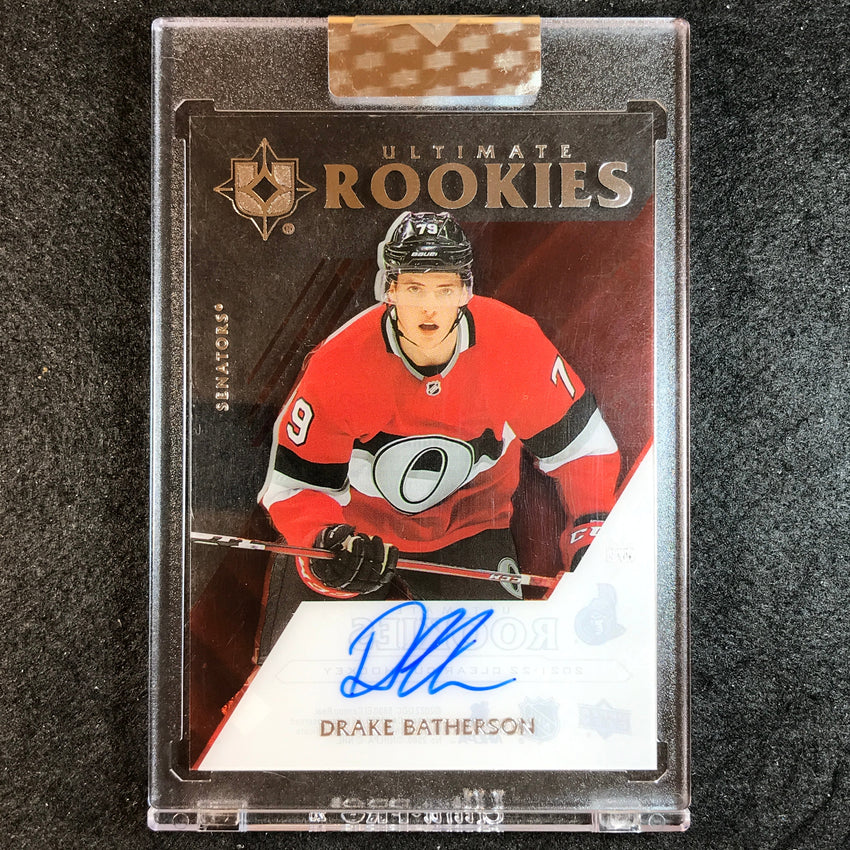 2021-22 Clear Cut Hockey DRAKE BATHERSON Ultimate Rookie Tribute Auto No.DB
