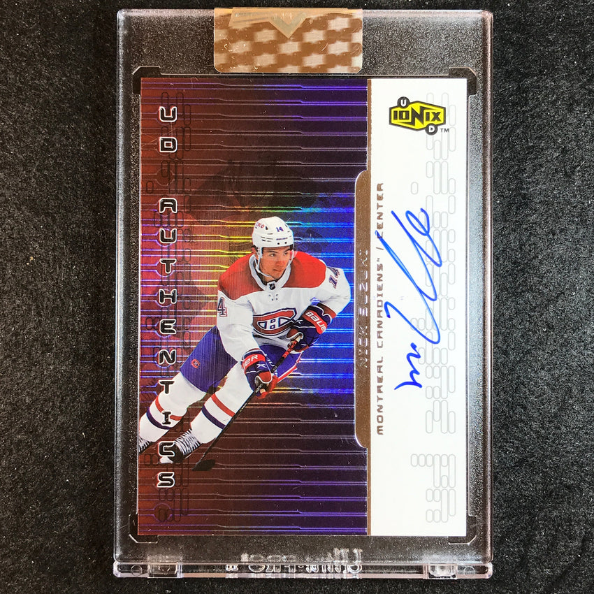 2021-22 Clear Cut Hockey NICK SUZUKI 1999-2000 Ionix UD Authentics Auto #NS