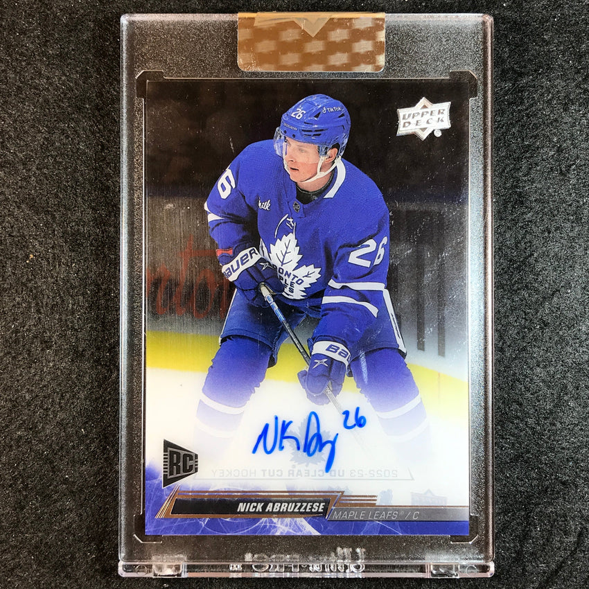 2022-23 Clear Cut Hockey NICK ABRUZZESE Base Rookie Auto No.AB
