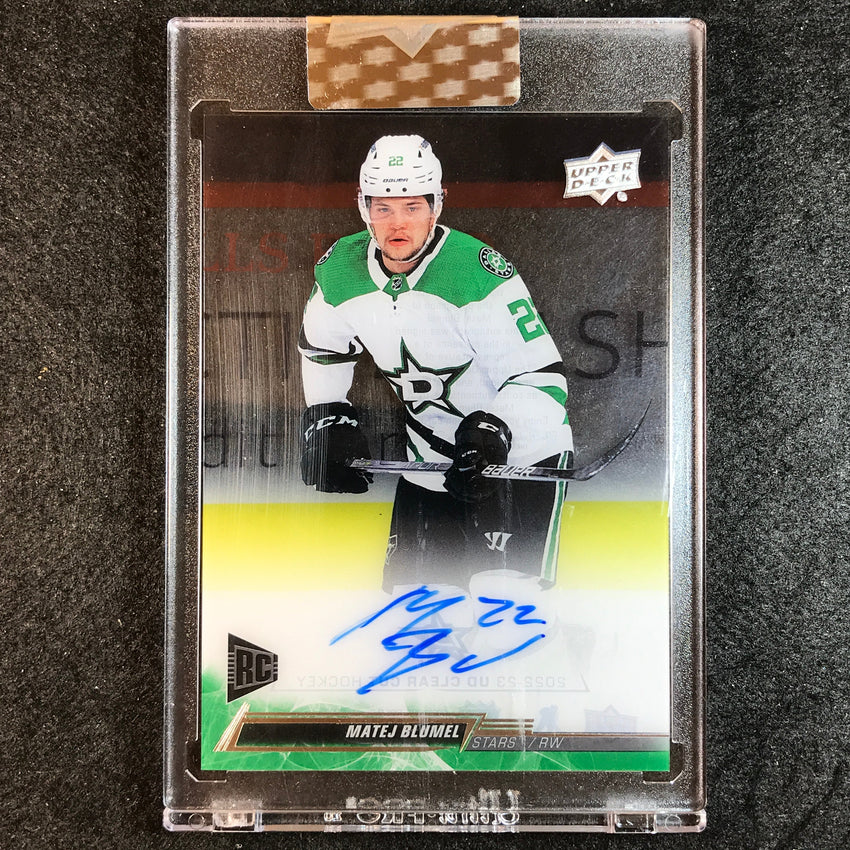 2022-23 Clear Cut Hockey MATEJ BLUMEL Base Rookie Auto #BL