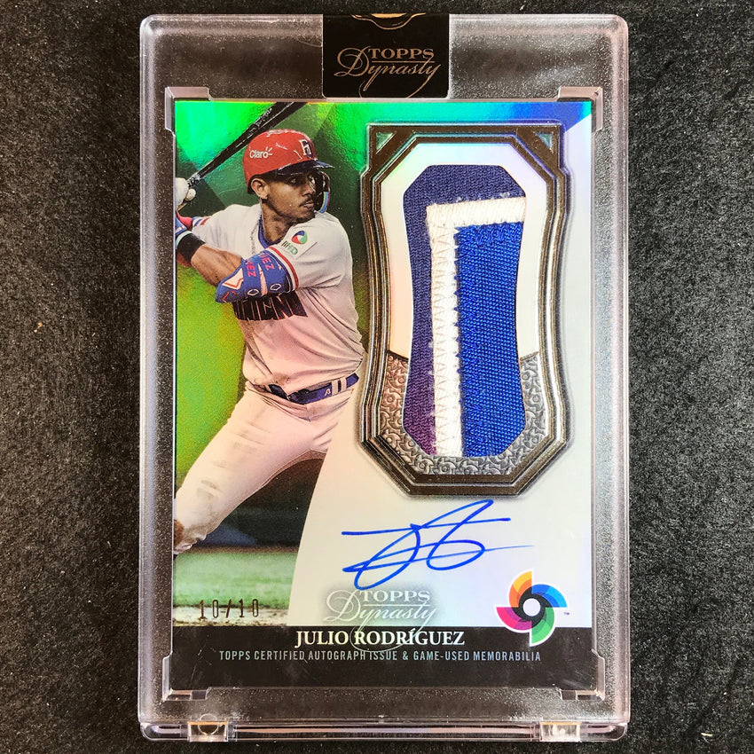 2023 Topps Dynasty MLB JULIO RODRIGUEZ World Baseball Classic Patch Auto 10/10