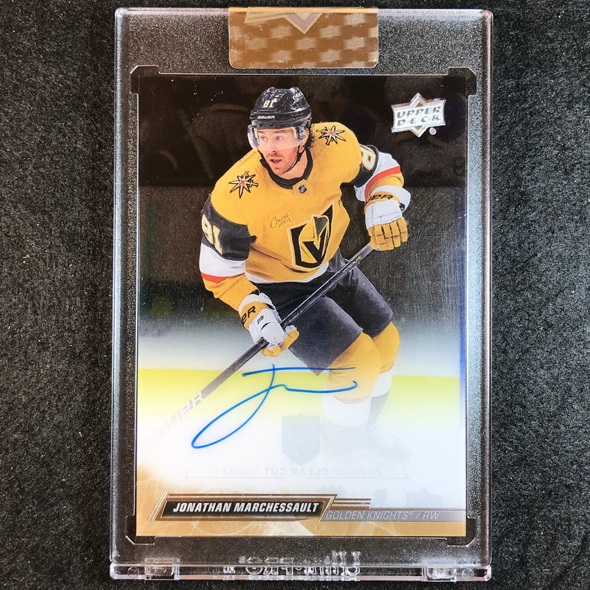 2022-23 Clear Cut Hockey JONATHAN MARCHESSAULT Base Auto No.JM