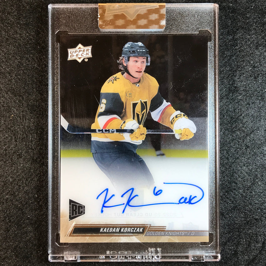 2022-23 Clear Cut Hockey KAEDAN KORCZAK Base Rookie Auto #KK