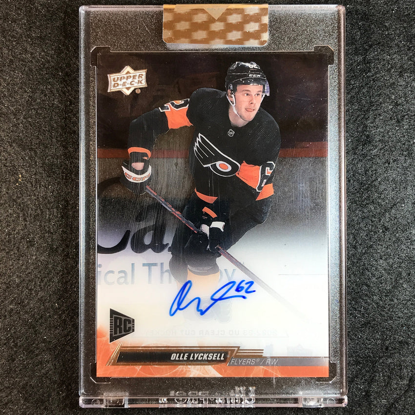 2022-23 Clear Cut Hockey OLLE LYCKSELL Base Rookie Auto #OL