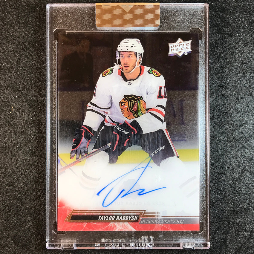 2022-23 Clear Cut Hockey TAYLOR RADDYSH Base Auto No.TR