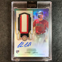 2023 Topps Dynasty MLB CORBIN CARROLL Variation Rookie Patch Auto Silver 1/5