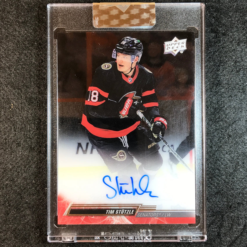 2022-23 Clear Cut Hockey TIM STUTZLE Base Auto No.TS
