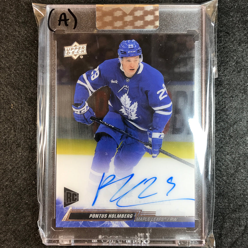 2022-23 Clear Cut Hockey PONTUS HOLMBERG Base Rookie Auto No.PH (A)