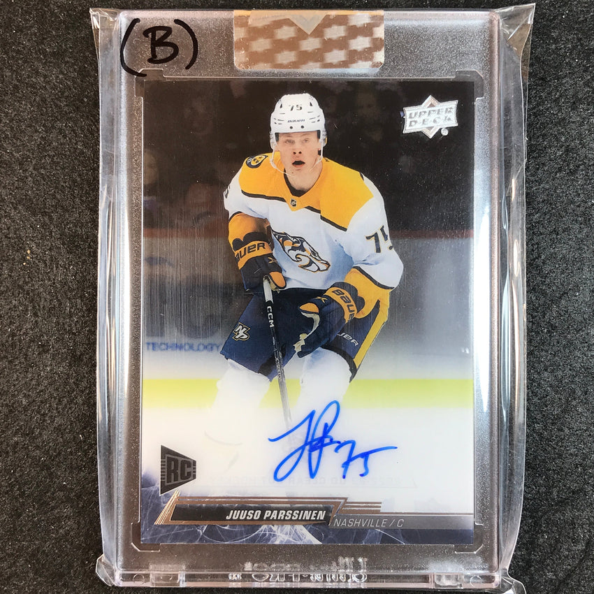 2022-23 Clear Cut Hockey JUUSO PARSSINEN Base Rookie Auto #PA (B)