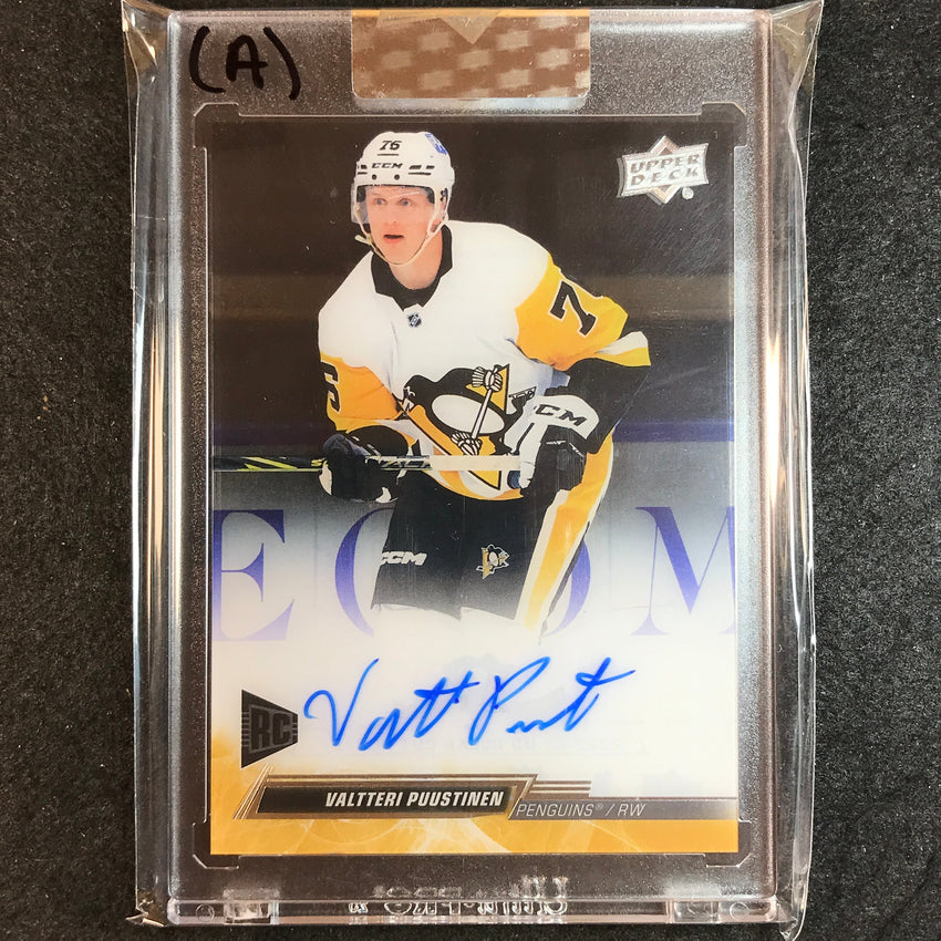 2022-23 Clear Cut Hockey VALTTERI PUUSTINEN Base Rookie Auto No.VP (A)